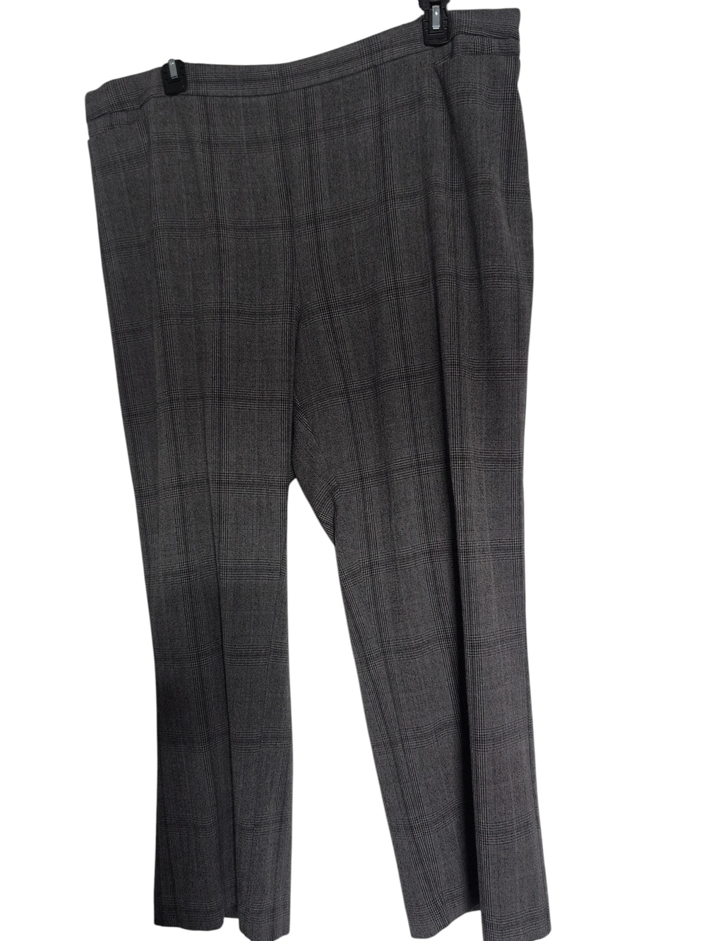Women's Gray Plaid Dress Pants 2x